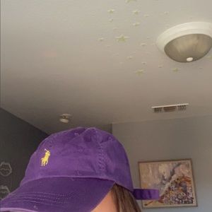 Purple polo hat